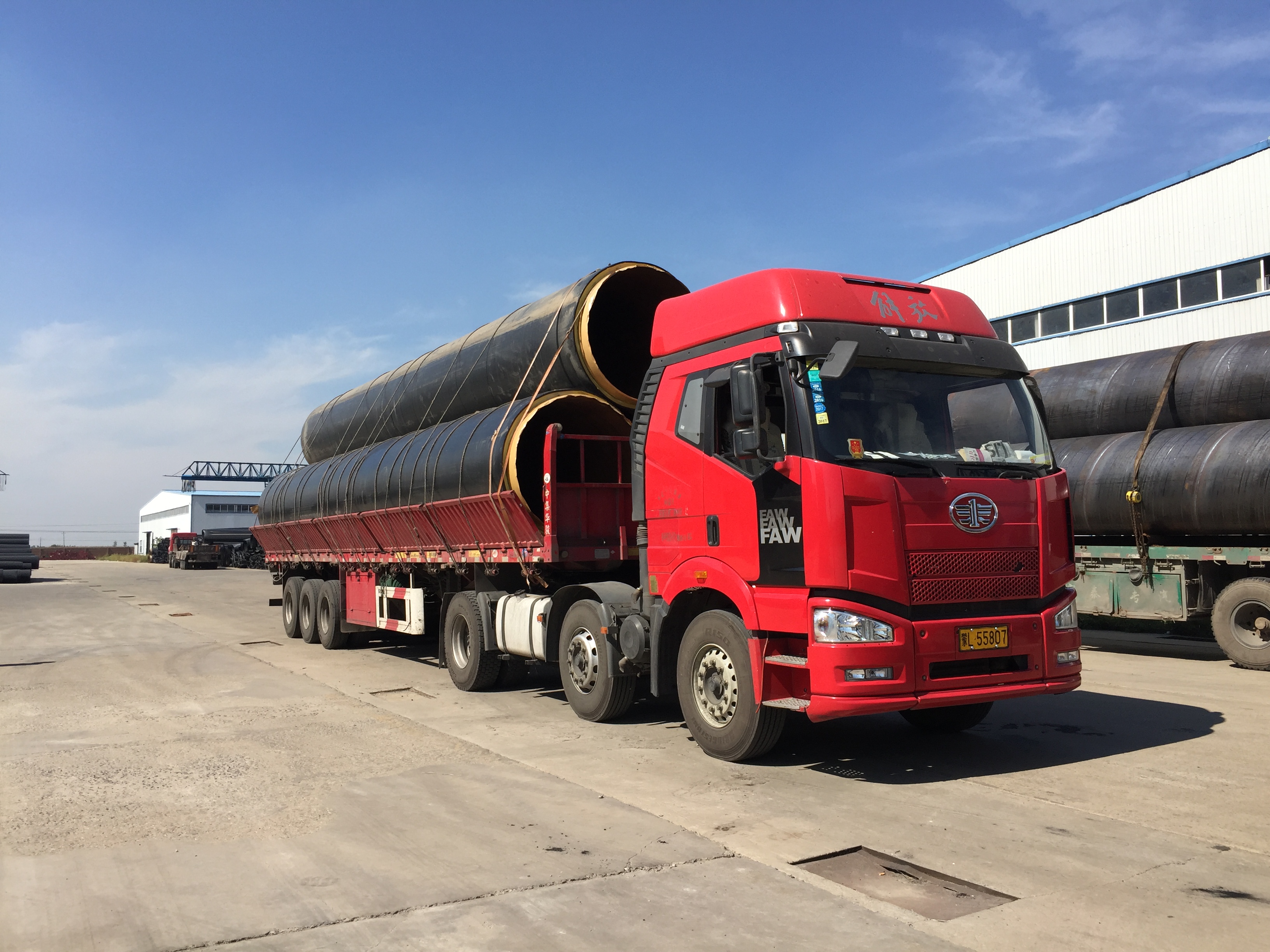 亞行貸款內蒙古呼和浩特市低碳供熱工程金橋熱源廠預制保溫管和管件供貨安裝項目照片3